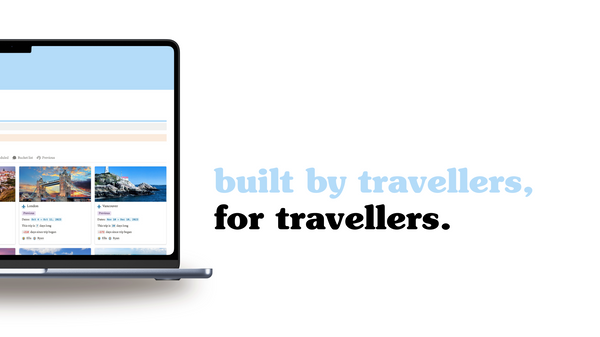 The Travel Hub is built by travellers (us!) and designed for travellers (you!)