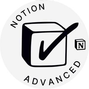 We are notion advanced certified! This means we have demonstrated an advanced level of competence on Notion's various functions and build capabilities.